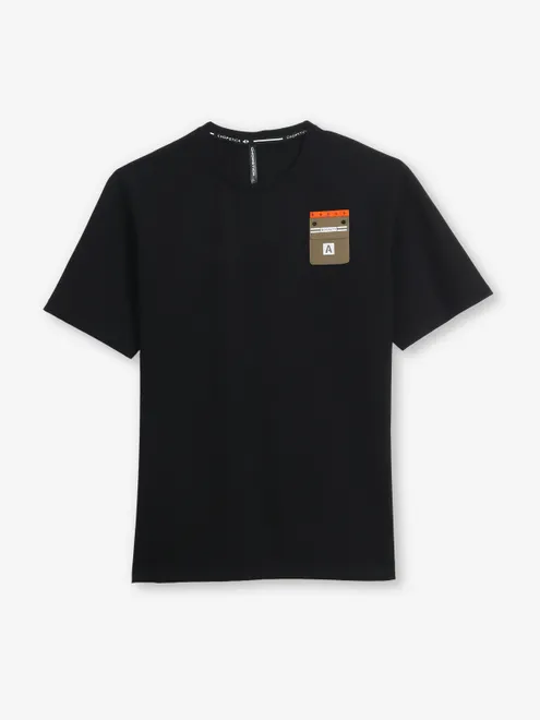 CHOPSTICK black casual cotton t-shirt