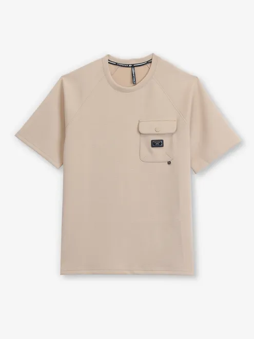 CHOPSTICK cream t-shirt with pocket