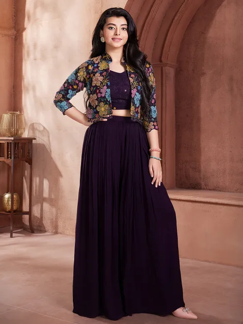 Classic wine goergette palazzo set