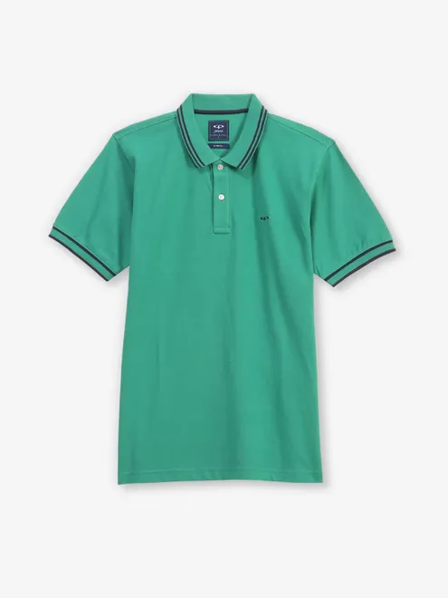 COLORPLUS light green cotton polo t-shirt