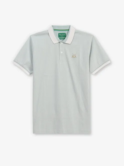 COLORPLUS printed light blue cotton t-shirt