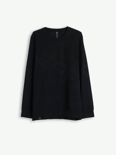 Cookyss black printed full sleeve t shirt