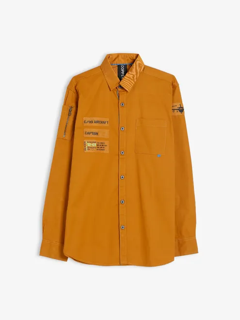 Copperstone mustard yellow full sleeve shirt