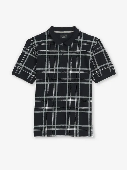 CRIMSOUNE CLUB black casual cotton t-shirt