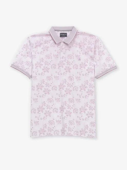 CRIMSOUNE CLUB pink printed cotton t-shirt