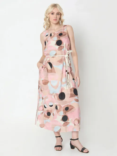 DEAL light pink printed dress