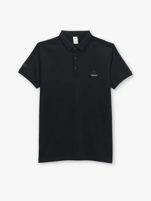 DEEPEE plain black cotton t-shirt