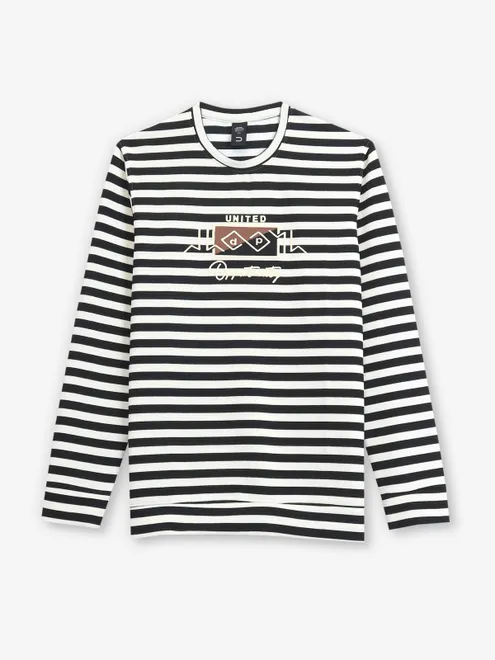 DEEPEE white and black cotton t-shirt