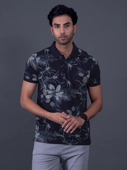 FLYING MACHINE navy printed t-shirt