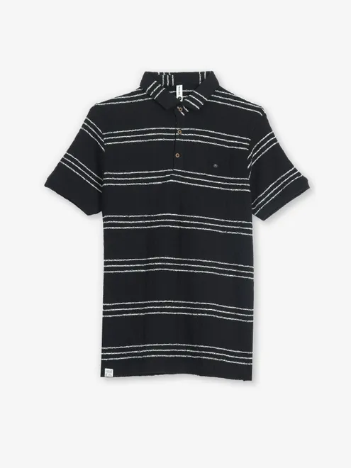 FREEZE black knitted stripe t-shirt