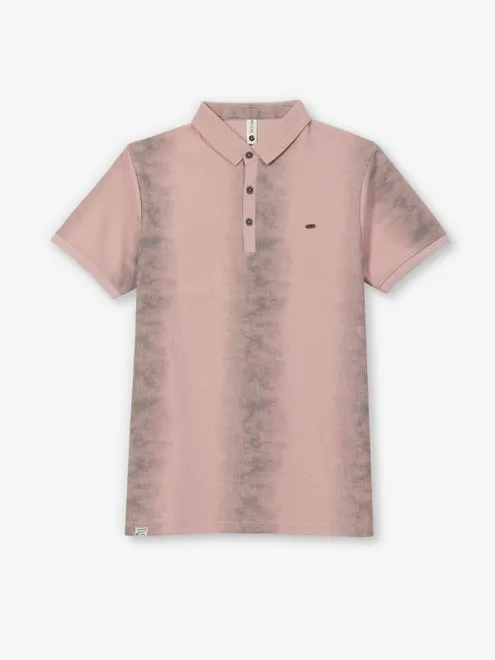 FREEZE onion pink shaded silk t-shirt