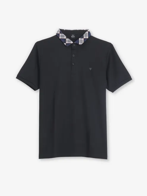 FREEZE plain cotton t-shirt in black