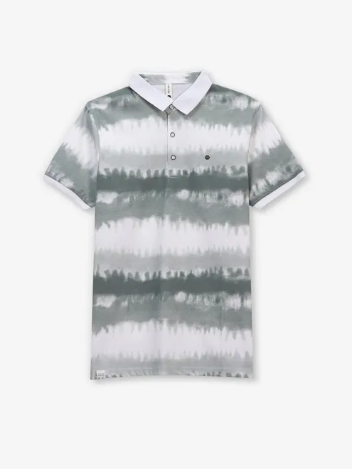 FREEZE printed cotton white and grey t-shirt