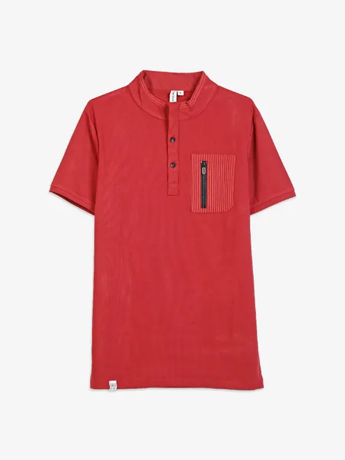 Freeze red half sleeve t-shirt