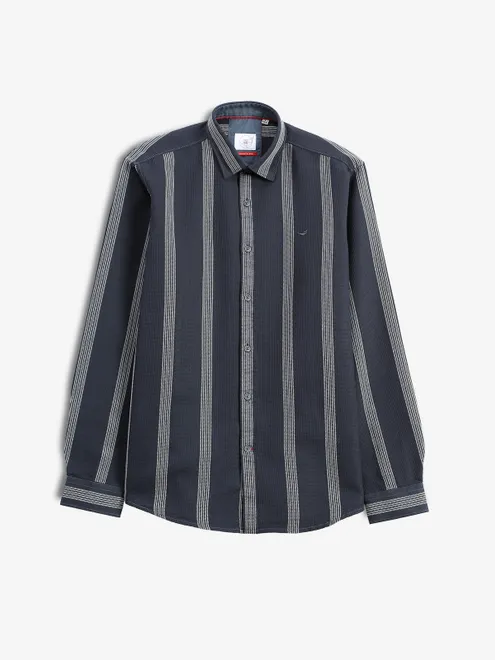 FRIO black stripe casual shirt