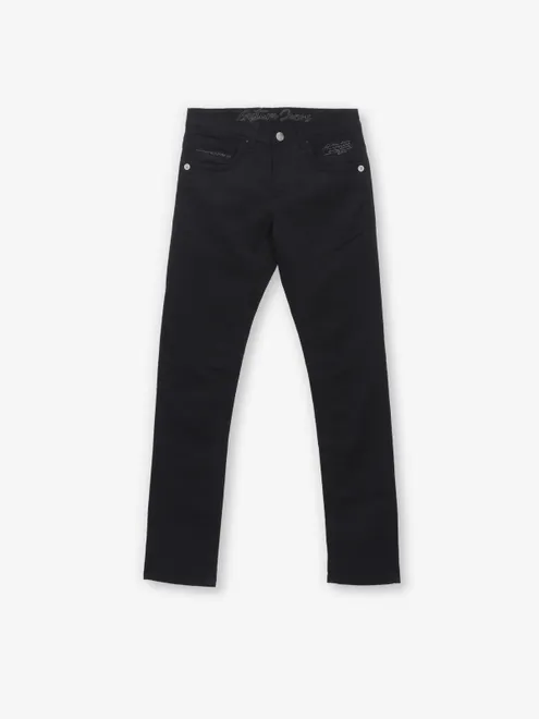 GESTURE black solid narrow jeans