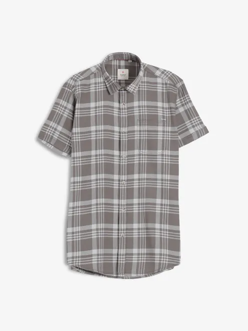 GIANTI brown casual cotton shirt