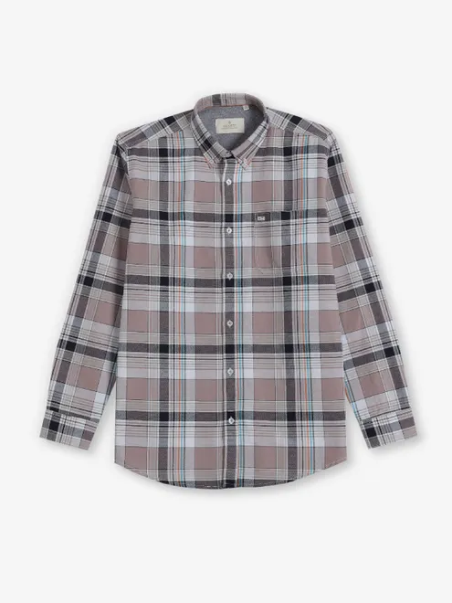 GIANTI onion pink checks cotton shirt