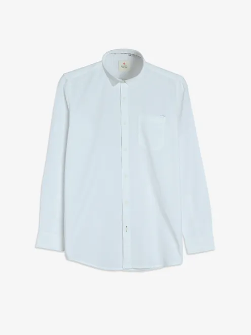 GIANTI white plain full sleeve shirt