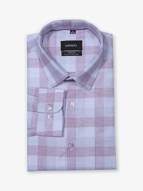 GINNETI rose pink party-wear shirt