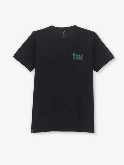 GS78 black cotton half sleeve t-shirt
