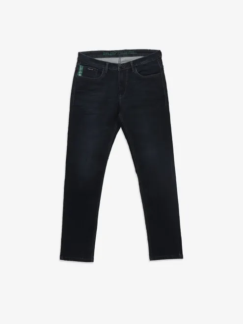 GS78 black denim jeans in slim fit