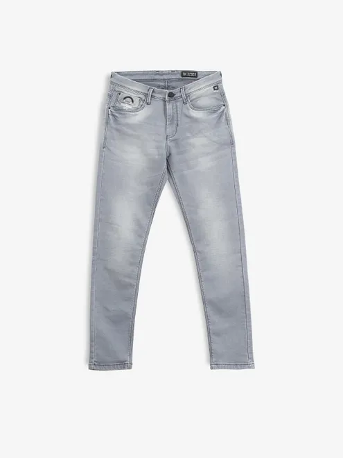 GS78 light grey washed casual jeans