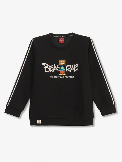 GUSTO printed black cotton casual t-shirt
