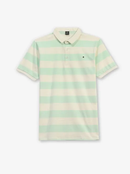 INSTINTO light green stripe cotton t-shirt
