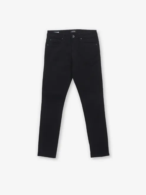 JACK & JONES black denim solid jeans