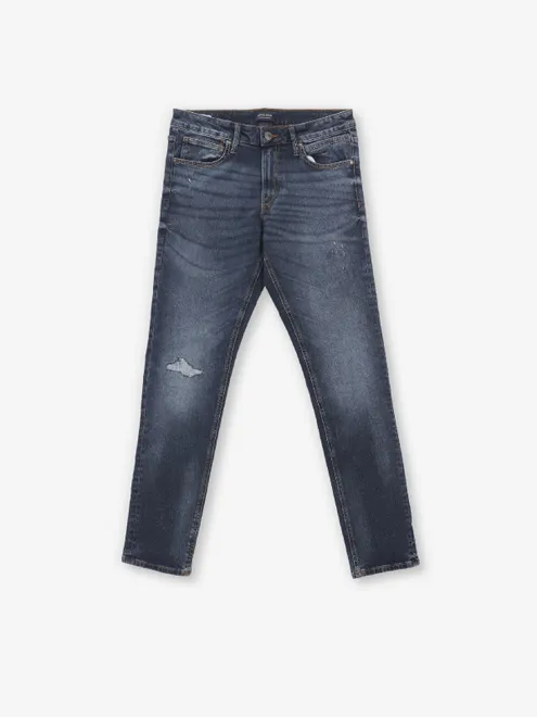 JACK & JONES dark blue washed denim jeans