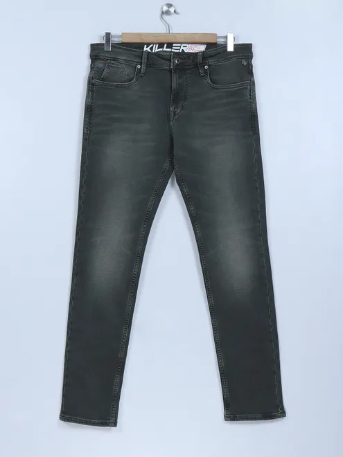 Killer military green washed jeans