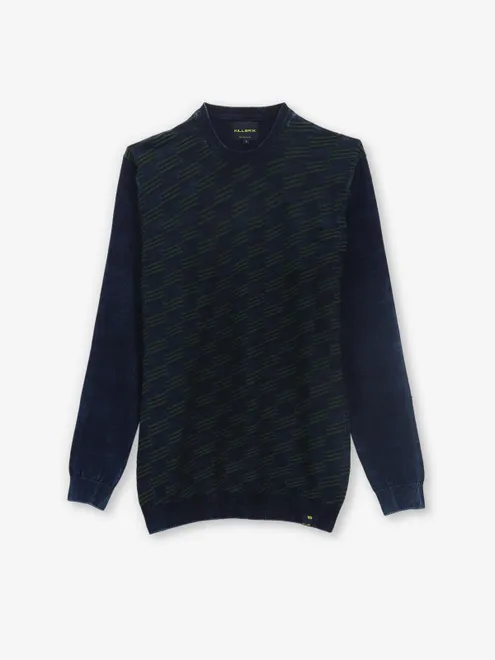 KILLER blue texture cotton t-shirt