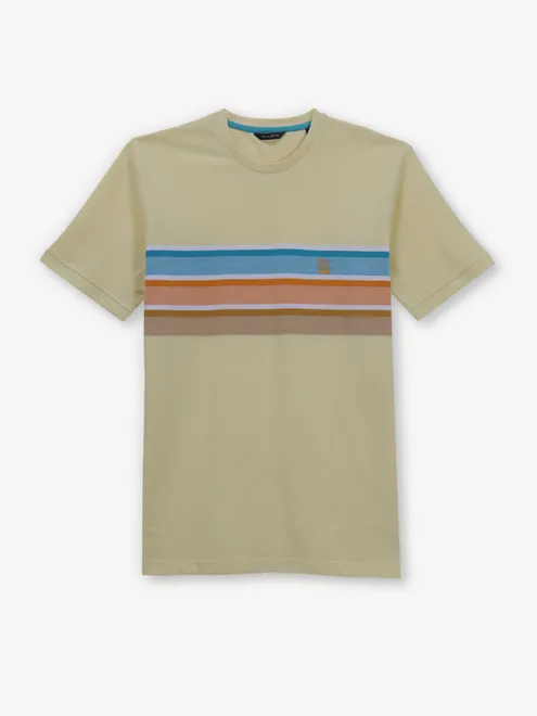 KILLER dusty yellow cotton t-shirt