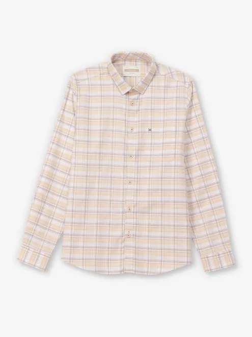 KILLER lime yellow checks cotton casual shirt