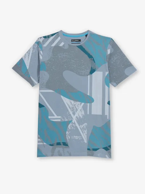 KILLER printed grey cotton t-shirt