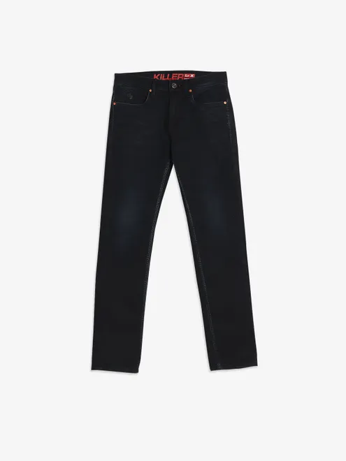 KILLER dark navy slim fit solid jeans