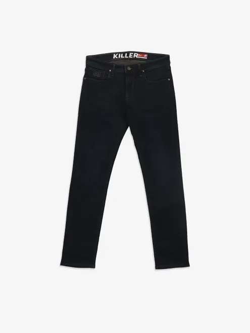 KILLER solid dark blue jeans