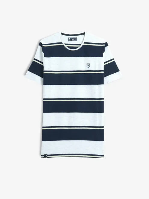 KILLER white and navy stripe t-shirt