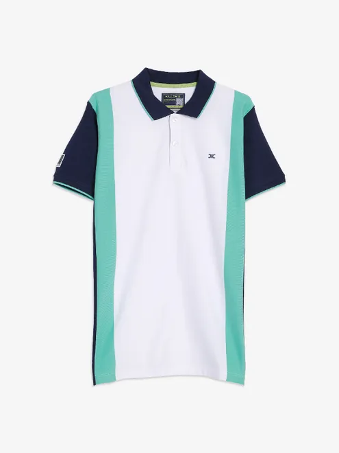 Killer white color block half sleeve t-shirt