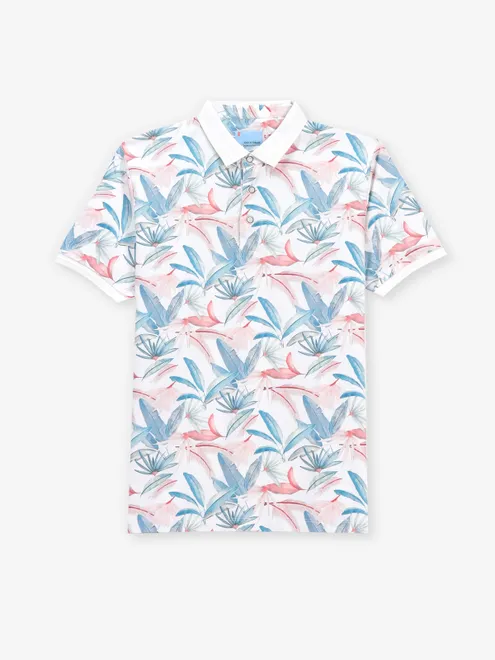 KNITS N THREADS white and blue printed t-shirt