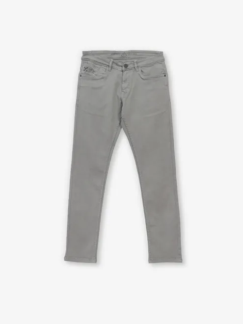 KOZZAK solid light green denim jeans
