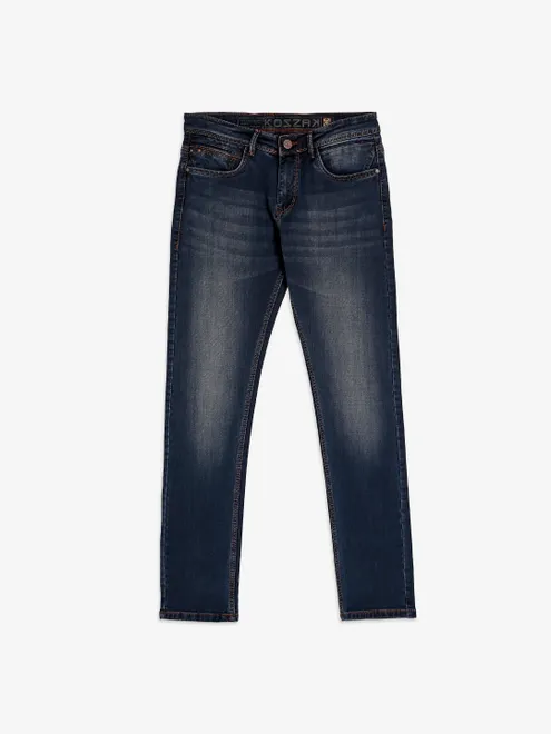 Kozzak washed dark grey jeans