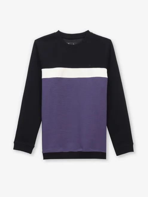 KUCH KUCH black and purple cotton t-shirt