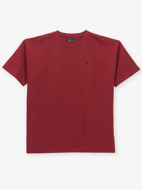 KUCH KUCH cotton red plain t-shirt
