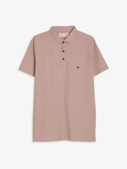 Kuch Kuch peach cotton plain t shirt