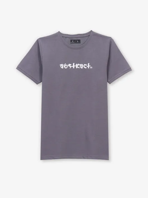 KUCH KUCH purple logo printed cotton t-shirt