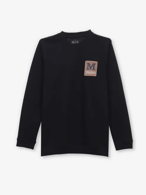 KUCH KUCH solid black logo cotton t-shirt