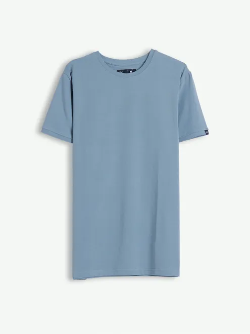 Kuch Kuch stone blue cotton t shirt