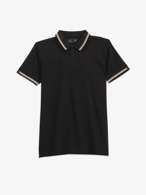 KUCHKUCH plain black casual t-shirt